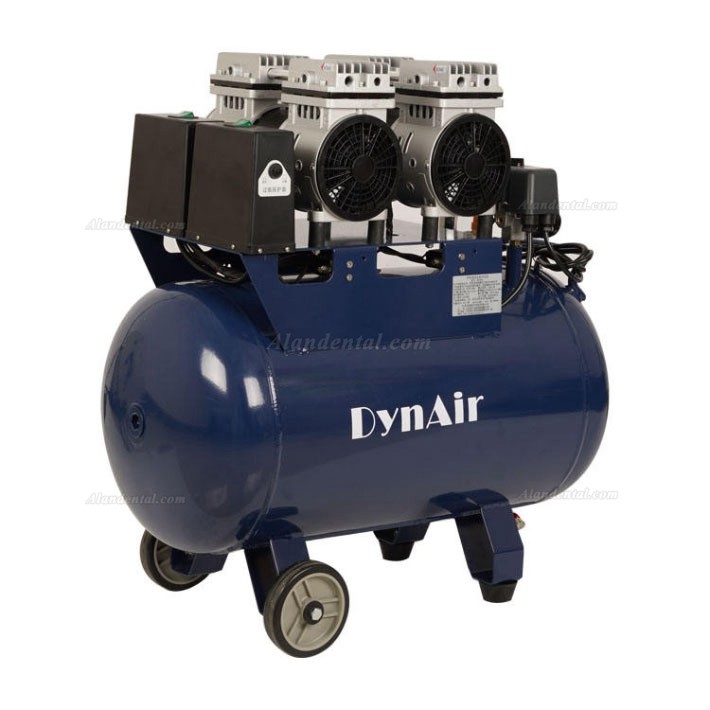 Dynamic DA5002 Dental Oil Free Oilless Air Compressor 50L Tank 1.1kW/1.5HP	